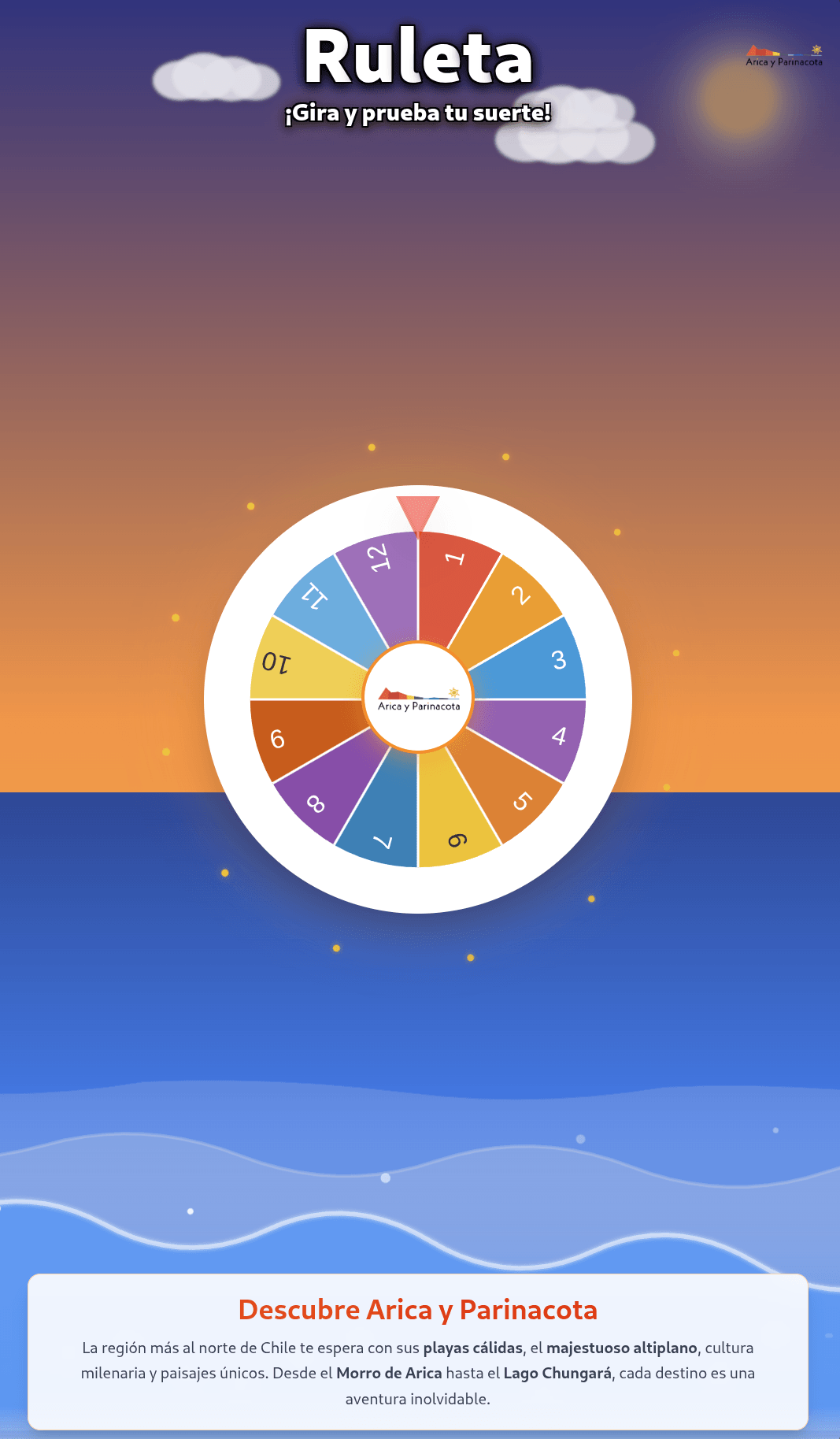 Ruleta Interactiva de Turismo Regional